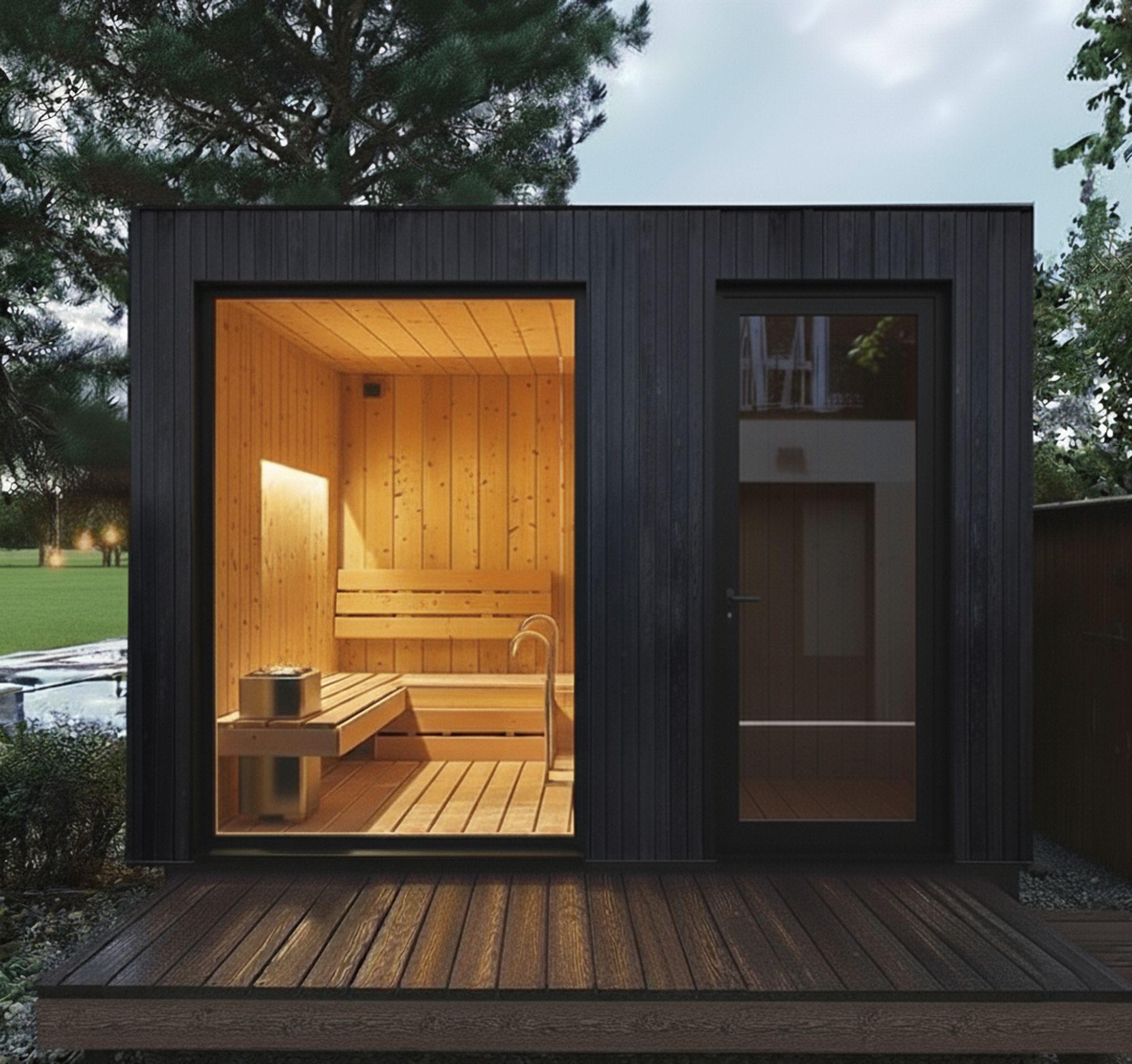 Backyard Living Inspiration - Backyard Wellness Retreat - Sauna