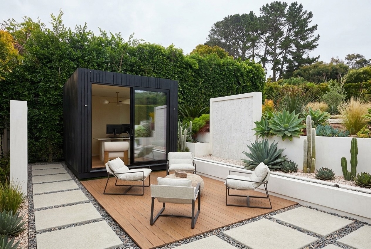 OKO80 Home Office Pod with Yakisugi Cladding